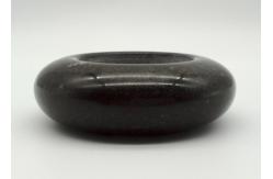 China 4.25 Round Black Stone Candle Holders Customized Design OEM Available supplier