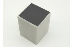 China Square Stone Pillar Candle Holders Polished Finish Surface Moisture Resistant supplier