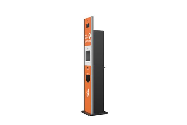 1000ml Digital Hand Sanitizer Kiosk Facial Recognition Thermometer