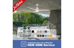 China 38W 3 Blades Remote Control Ceiling Fan With Dimmable LED Light supplier