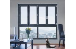 China Tempered Glass Bifold Sliding Glass Doors Window Aluminum Alloy supplier