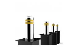 China Automatic Mobile App Control Retractable Traffic Bollards 50m-100m Remote Control Distance supplier