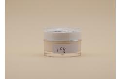 China Transparent Acrylic Cosmetic Containers Not Easily Broken With White Rose ABS Cap supplier