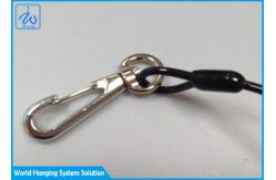 China Coiled Spring Tool Safety Clip Lanyard With Carabin supplier