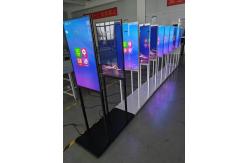 China 32 Inch Dual Side Floor Stand Digital Signage Aluminum Alloy Frame supplier