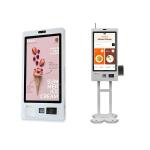 Custom Logo Self Service Ordering Kiosk with Ticket Printing / QR Scanner