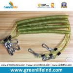 Transparent Clear Plastic PU Stainless Steel Core Coiled Tether Rope
