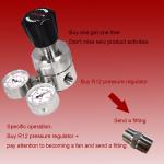 AFK R12 3000psi Nitrogen Gas Pressure Regulator Hydrogen With Gauge CV 1.0 for sale