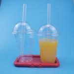 300ml Transparent Single Wall Disposable Bubble Tea Cups for sale