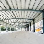 Prefabricated Steel Structure Workshop Factory , Prefab Metal Garage Buildings for sale
