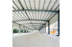 China Prefabricated Steel Structure Workshop Factory , Prefab Metal Garage Buildings supplier