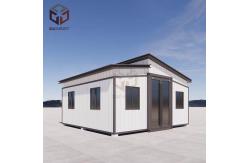 China 73sqm Flat Pack Folding House Containers Expandable Portable Homes supplier