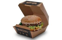 China Biodegradable Cardboard Paper Sushi Burger Boxes Packaging Customized Logo supplier