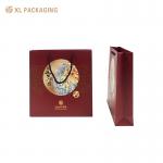 Eco Friendly Color Single Bottle Cardboard High Grade Packing Custom Logo Recycled Gift Wine Carrier Tote Bag for sale