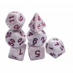 Red word red spotted ore resin character playing board game dice set dnd dice for sale