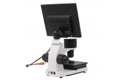 China A33.0220 Biological Microscope With 8 Inch LCD 400x LED Light Angle Adjust supplier