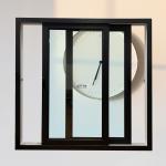 Double Glazing PVC Sliding Windows Modern Black  Upvc Sliding Window Lock for sale