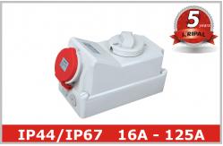 China IP44 IP67 Industrial Power Socket Receptacles with Mechanical Interlock supplier
