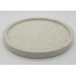 Terrazzo Stone Serving Tray , Kitchen Serving Trays Beige Smooth Surface for sale