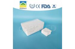 China Square Cotton Wool Pads Plain Pattern High Absorbency FDA Certification supplier
