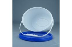 China 5 Liter Oval Plastic Packaging Container Customizable With Lid And Handle supplier
