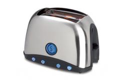 China Defrost Function Wide Slot Toaster 2 Slice Stainless Steel supplier