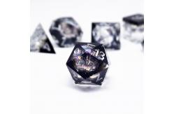 China Green Resin Digital Dice Set Multi -Faceted Tablet Game Dice#Rpg#Dnd#Coc supplier