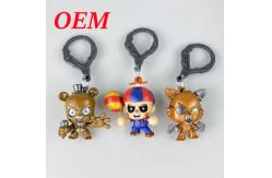 China 3D Character Keychain with Metal Plastic Key Ring Figure toy Keychain supplier