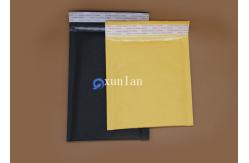 China Black Sealed Bubble Wrap Pouches , Recyclable Kraft Shipping Envelopes supplier