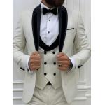 Ventura White Shawl Collar Tuxedo Slim Fit 3pc 65% Polyester