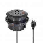 Round Sofa Set Embedded Electric Power Socket with 2 US Standard Power Outlets & Dual USB A Charging Socket 65W for sale