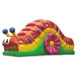 Inflatable Rolling Snail Tunnel Obstacle Challenges , Inflatable Amusement Park for sale