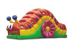China Inflatable Rolling Snail Tunnel Obstacle Challenges , Inflatable Amusement Park supplier