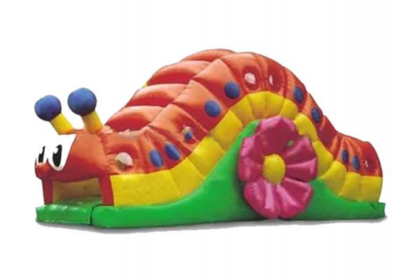 Inflatable Rolling Snail Tunnel Obstacle Challenges , Inflatable Amusement Park