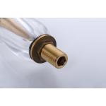 Deck Mounted Gold Widespread Bathroom Faucet 3 Hole 2 Handle Solid Brass