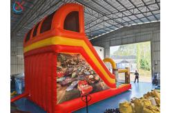 China Inflatable Slide The Cars Inflatable Dry Double Slides Castle supplier