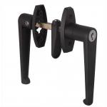 Black Garage Door Handle Lock Key Lockable Latch For Cabinet Door for sale