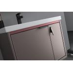 Mirrored Bathroom Vanity Units , Aluminium Single Sink Corner Vanity