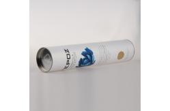 China Hard Recycled Custom Cardboard Paper Tube Packaging Iron Lid For Wine Package supplier