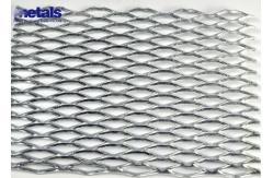 China Diamond Aluminum Expanded Metal Mesh Sheet Flat For Architectural supplier