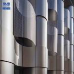 Stadiums Aluminium Exterior Wall Cladding 1mm / 2mm Thickness Column Cover for sale
