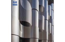 China Stadiums Aluminium Exterior Wall Cladding 1mm / 2mm Thickness Column Cover supplier