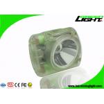 Lightweight 13000 Lux Rechargeable Miners Cap Lamp Waterproof IP68 With USB Charger
