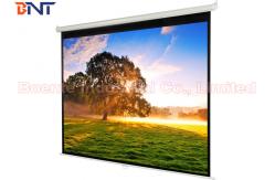 China Matte White Manual Projection Projector Screen 100 Inch for Office / Home supplier