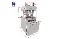 China 27 Punch Double Pressure Mode Tablet Press Machine With Deduster , Candy Press Machine supplier