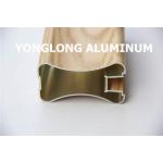 Powder Coated Aluminium Wardrobe Door Extrusions , High Precise Aluminium Handle Profile for sale