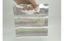 China Hologram Laminated Plastic Pouches Packaging , Aluminium Foil Pouch For Face Towel supplier