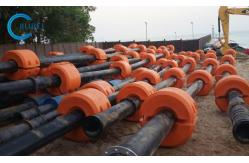 China High Strength HDPE Pipe Floater With Tensile Strength 15MPa And Aging Resistant supplier