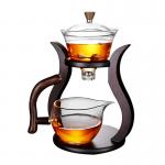 Heat Resistant 350ml Borosilicate Clear Glass Teapot for sale