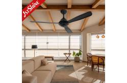 China Patio 52 Inch Industrial Metal Blade Ceiling Fan With Remote Control supplier